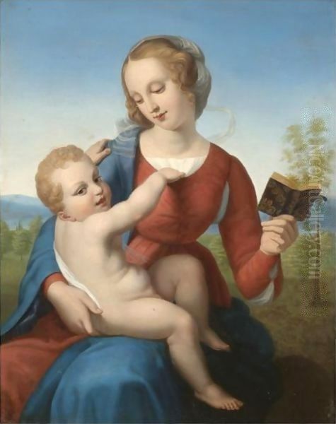 The 'Colonna Madonna' Oil Painting by Raphael (Raffaello Sanzio of Urbino)