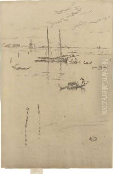 The Little Lagoon Oil Painting by James Abbott McNeill Whistler