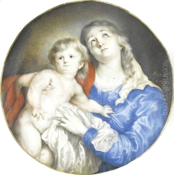 Madonna And Child Oil Painting by Anna Maria Carew