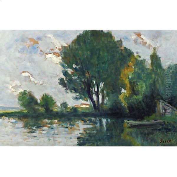 Bords De Seine 2 Oil Painting by Maximilien Luce