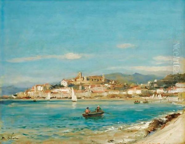 Cannes, Le Suquet Oil Painting by Jean-Baptiste Olive