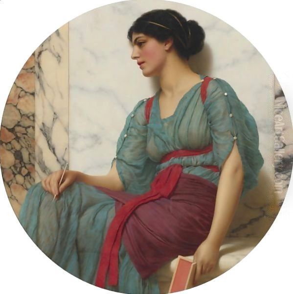 The Love Letter 2 Oil Painting by John William Godward