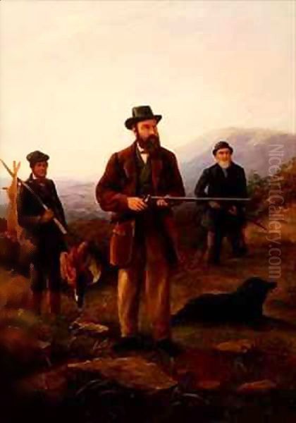 Rough shooting Oil Painting by Samuel C. Bird