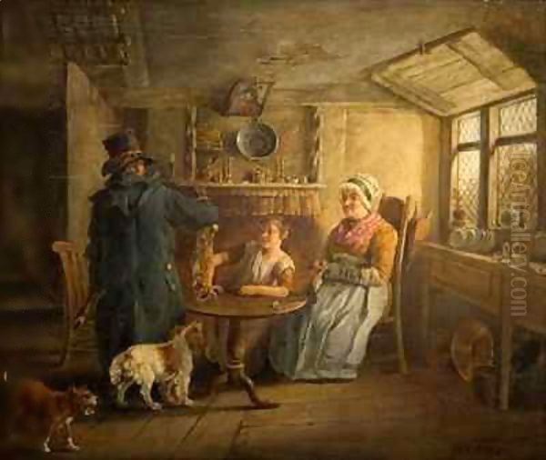 The Poacher's Return Oil Painting by Edward Bird