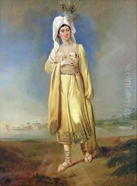 Princess Caraboo of Javasu (Mary Baker) Oil Painting by Edward Bird