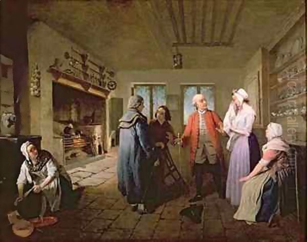 The Reception in the Kitchen Following the news of Bobby Shandy's Death Oil Painting by Edward Bird