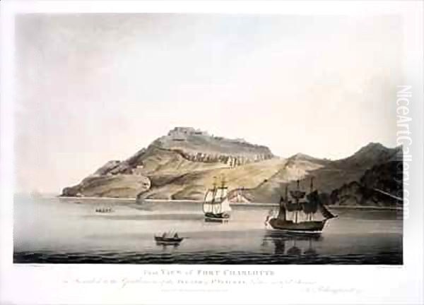 View of Fort Charlotte in the Island of St. Vincent Oil Painting by Joseph Billinghurst