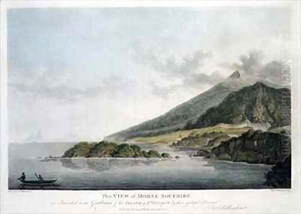 View of Morne Soufrire in the Island of St. Vincent Oil Painting by Joseph Billinghurst