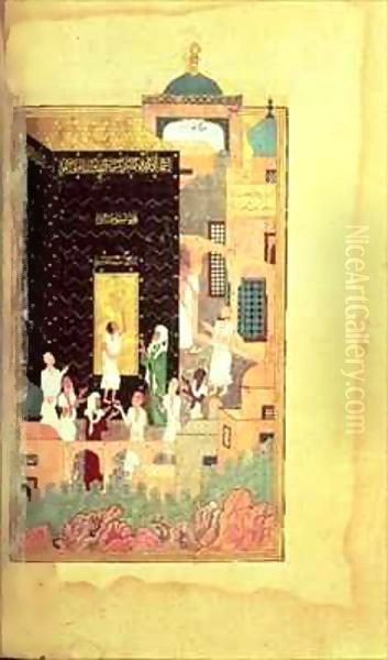 Add 25900 'Magnum all Ka'ba' Oil Painting by (Kamal al-Din Bihzad) Bihzad