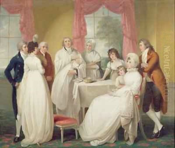 Christening of the Heir Oil Painting by William Redmore Bigg