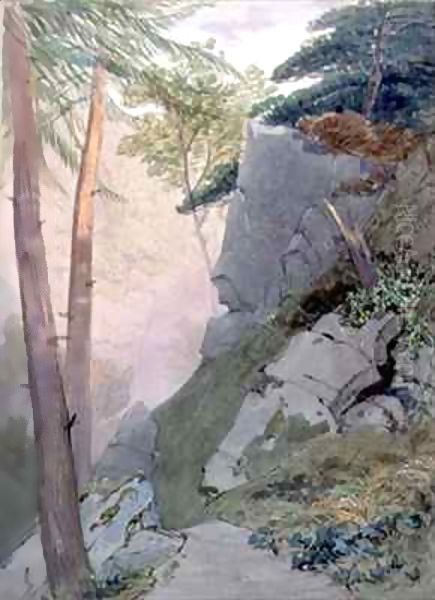 The Ravine Oil Painting by William Roxby Beverly