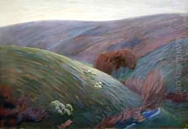 Early morning on Exmoor Oil Painting by Robert Polhill Bevan