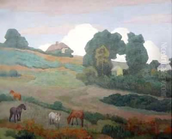 On Luppitt Common Oil Painting by Robert Polhill Bevan