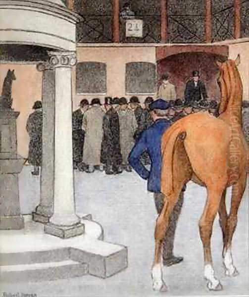 The Bayhorse, Tattersalls Oil Painting by Robert Polhill Bevan