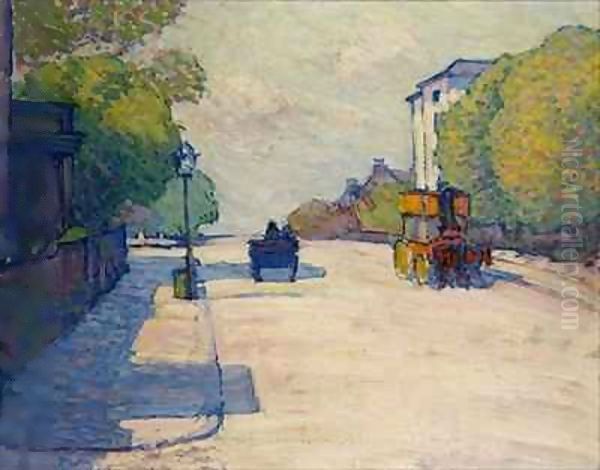 Adelaide Road in Sunlight Oil Painting by Robert Polhill Bevan