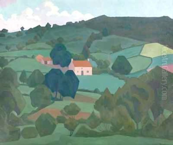 Burford Farm, Devon Oil Painting by Robert Polhill Bevan