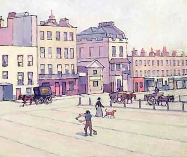 The Weigh House, Cumberland Market Oil Painting by Robert Polhill Bevan