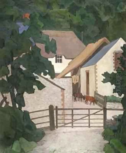 Field's Farm, Somerset Oil Painting by Robert Polhill Bevan