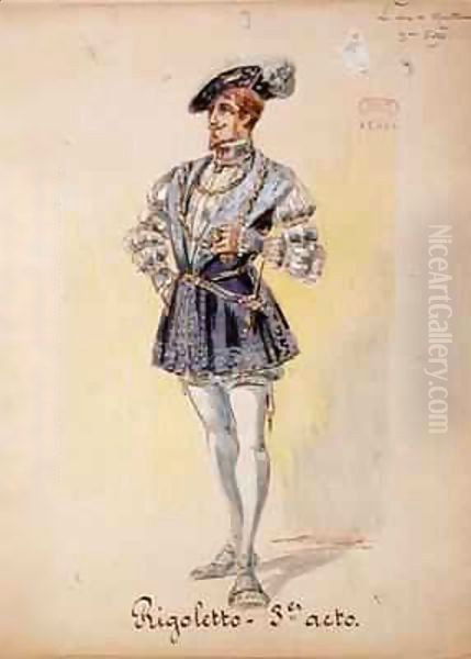 Costume for The Duke of Mantua Oil Painting by Charles Betout