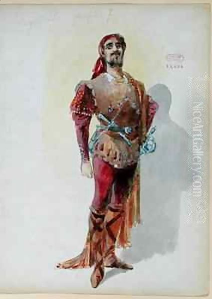 Sparafucile from 'Rigoletto' by Giuseppe Verdi Oil Painting by Charles Betout