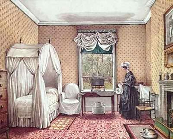 Bedroom at Langton Hall Oil Painting by Mary Ellen Best