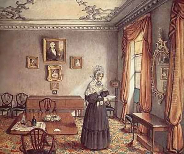 Mrs Duffin's dining room at York Oil Painting by Mary Ellen Best