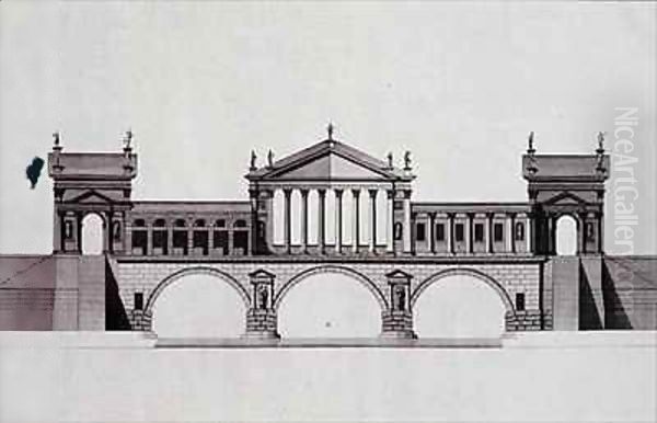 Design by Andrea Palladio Oil Painting by Ottavio Bertotti-Scamozzi