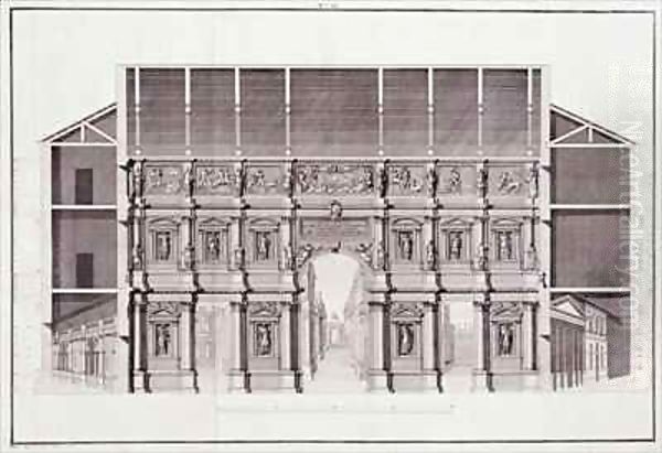 Design by Andrea Palladio 4 Oil Painting by Ottavio Bertotti-Scamozzi