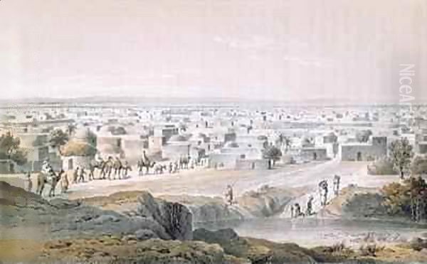 Kano, Nigeria, in 1851, from 'Travels and Discoveries in North and Central Africa' Oil Painting by Johann Martin Bernatz