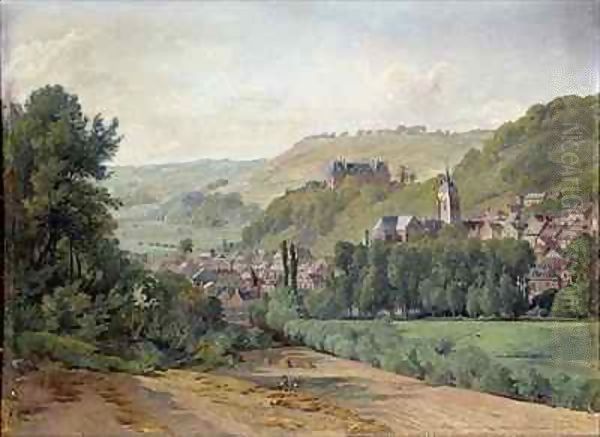 The Chateau d'Aumale Oil Painting by Jean Francois Armand Felix Bernard