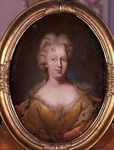 Portrait of Friederike Elisabeth von Sachsen-Marksuhl Oil Painting by Andreas Eusebius Berhold