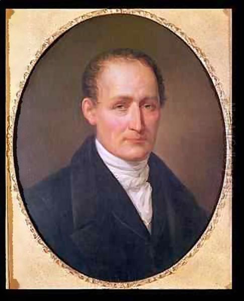 Portrait of Joseph Nicephore Niepce (1765-1833) Oil Painting by Leonard Francois Berger