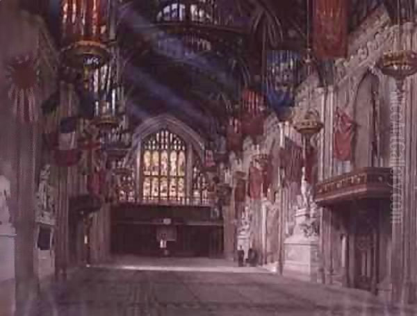 Interior of the Guildhall Oil Painting by W.D. Radcliffe Beresford