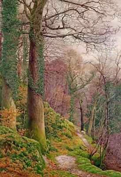 A Path in the Wood Oil Painting by Edward Bentley