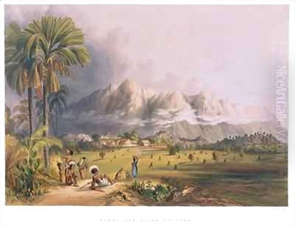 Esmeralda, on the Orinoco, site of a Spanish Mission, from 'Views in the Interior of Guiana' Oil Painting by Charles Bentley