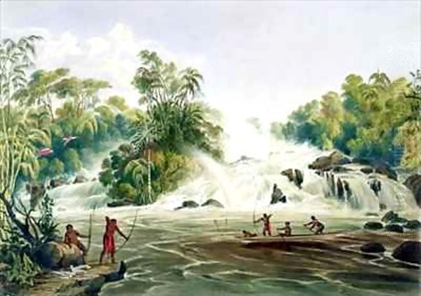 Junction of the Kundanama with the Paramu Oil Painting by Charles Bentley