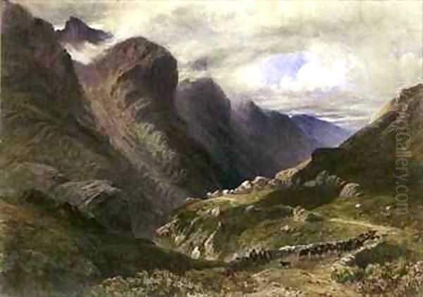 The Pass of Glencoe Oil Painting by William Bennett