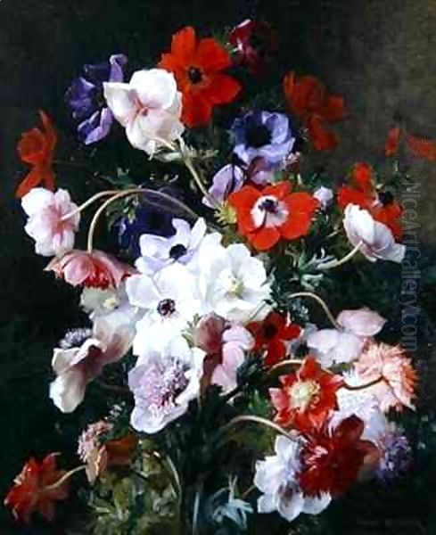 Still Life of Flowers Oil Painting by Jean Benner