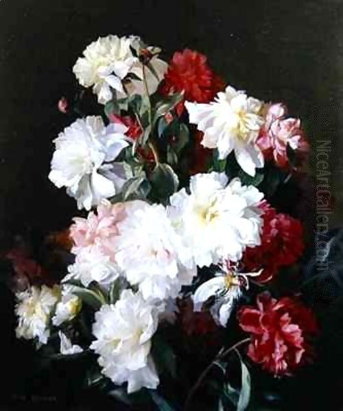 Still Life of Flowers 2 Oil Painting by Jean Benner