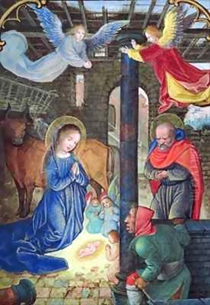 The Nativity Oil Painting by Simon Bening