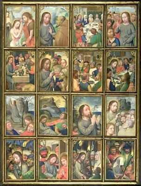 The Life of Christ, from the 'Stein Quadriptych' Oil Painting by Simon Bening