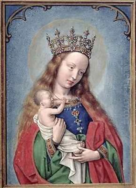 Virgin and Child Oil Painting by Simon Bening