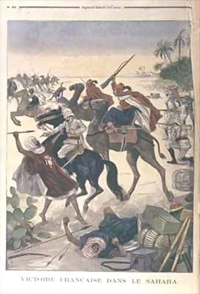 French Victory in the Sahara Oil Painting by Jose Belon