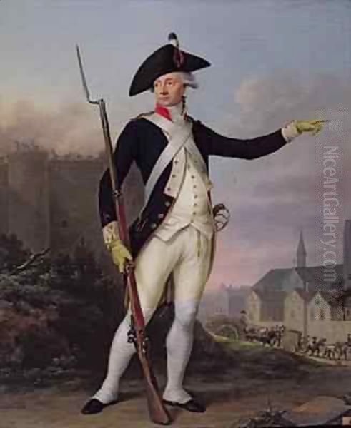 Citizen Nau-Deville in the Uniform of the National Guard Oil Painting by Jean Francois Marie Bellier