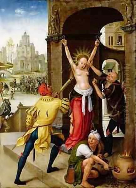 The Martyrdom of St. Barbara Oil Painting by Jean Bellegambe the Elder