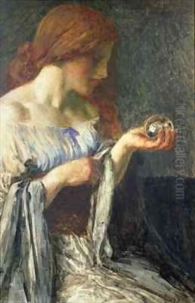 The Crystal Ball Oil Painting by Robert Anning Bell