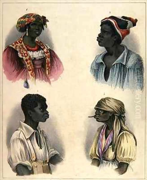 Creole Negroes Oil Painting by Isaac Mendes Belisario