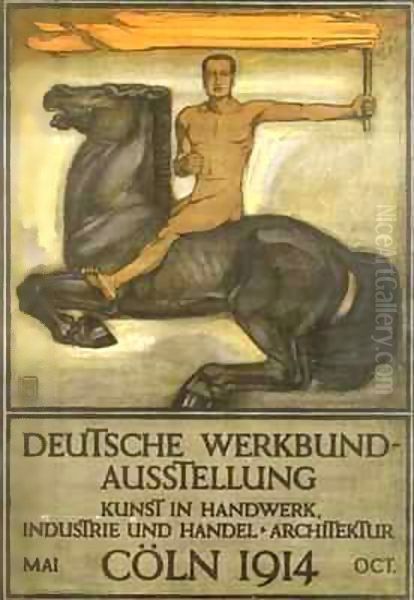 Deutsche Werkbund Austellung, Coln Oil Painting by Peter Behrens