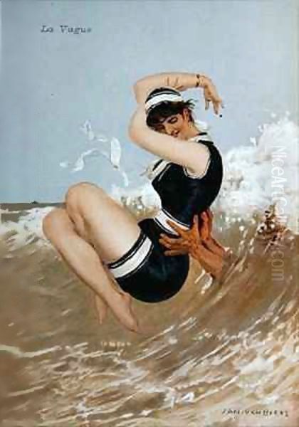 The wave Oil Painting by Jan van Beers