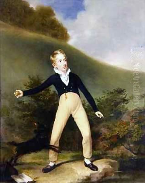 Boy with Ball Oil Painting by Sir William Beechey